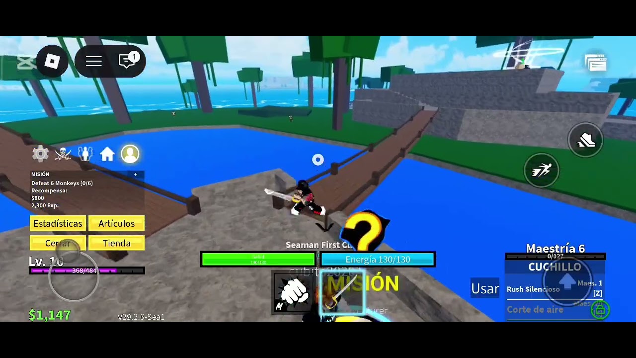 Jugando a blox fruir