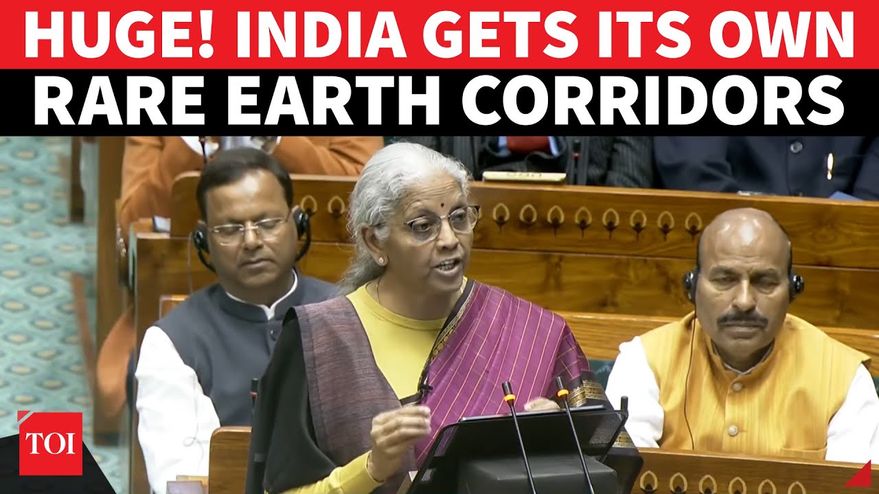 India Cuts Reliance On China; FM Nirmala&rsquo;s STUNNING Rare Earth Corridor Announcement In Budget 2026