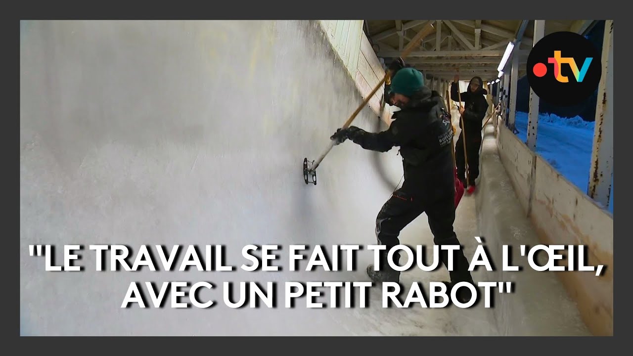 Découvrez la minutieuse préparation de la piste de bobsleigh de La Plagne
