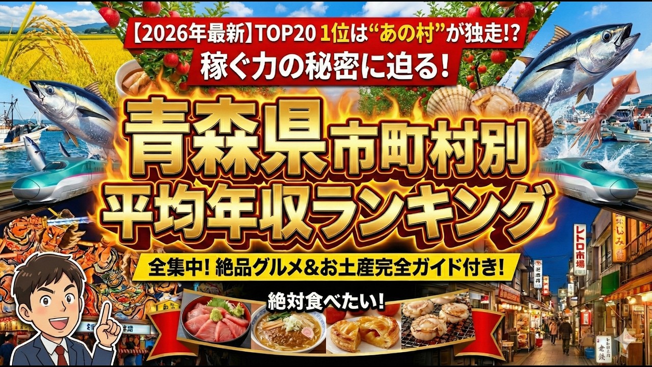 県庁所在地が1位じゃない…“年収が高い街”ランキング【1位はあの村⁉】青森県年収が高い街ランキングTOP20！車載動画 青森県八戸市  中心街から小中野を通って三島まで ドライブ 東北旅行