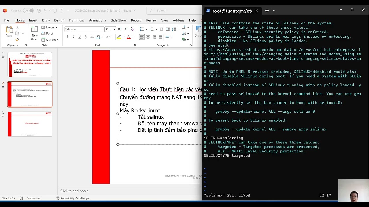 [Athena] - Linux Master - Chương 2 - Bài 2