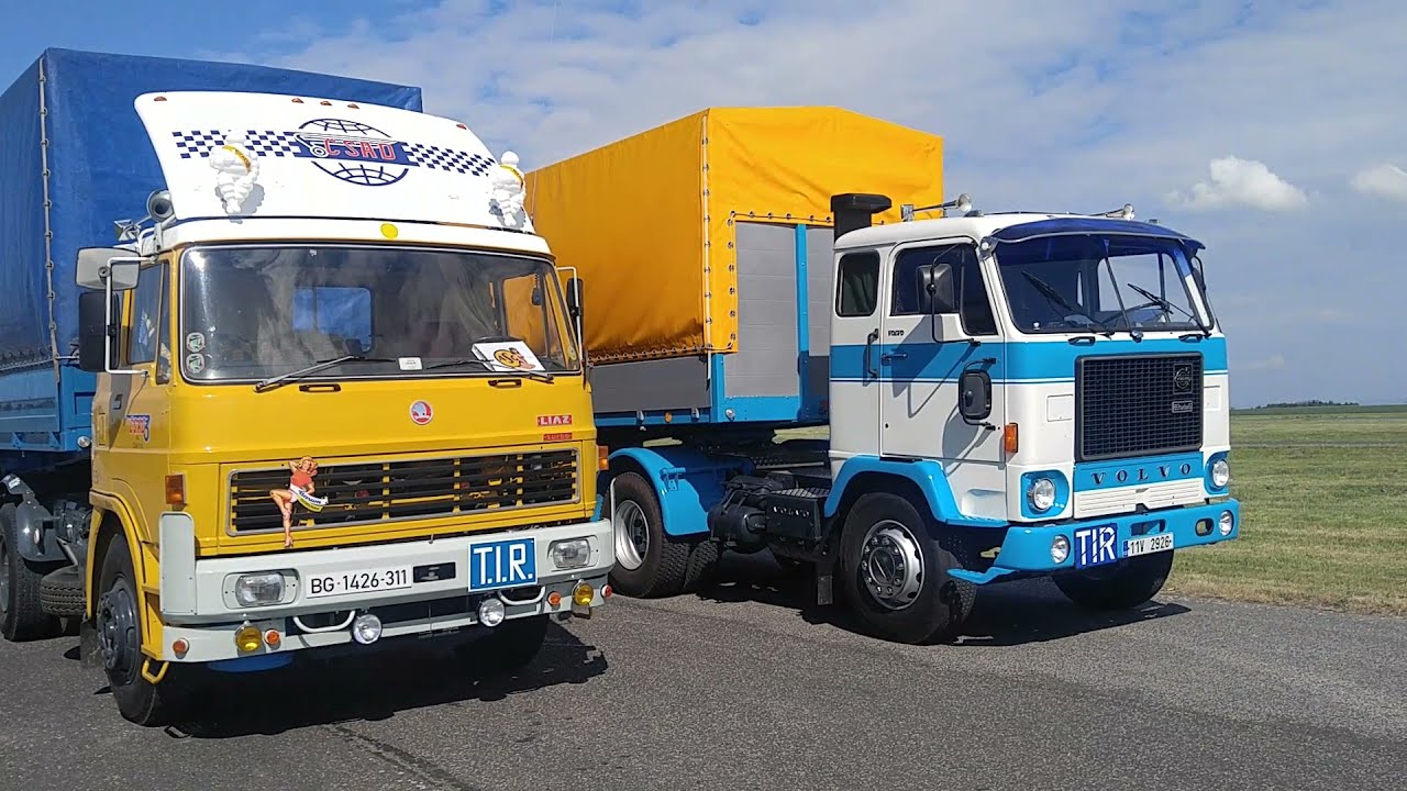 Staré náklaďáky na natáčení / Old trucks on filming
