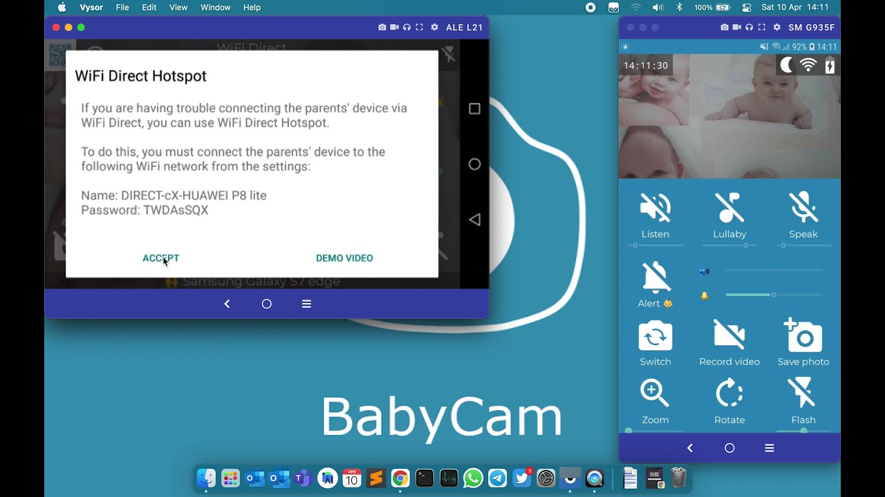 BabyCam - WiFi Direct Hotspot