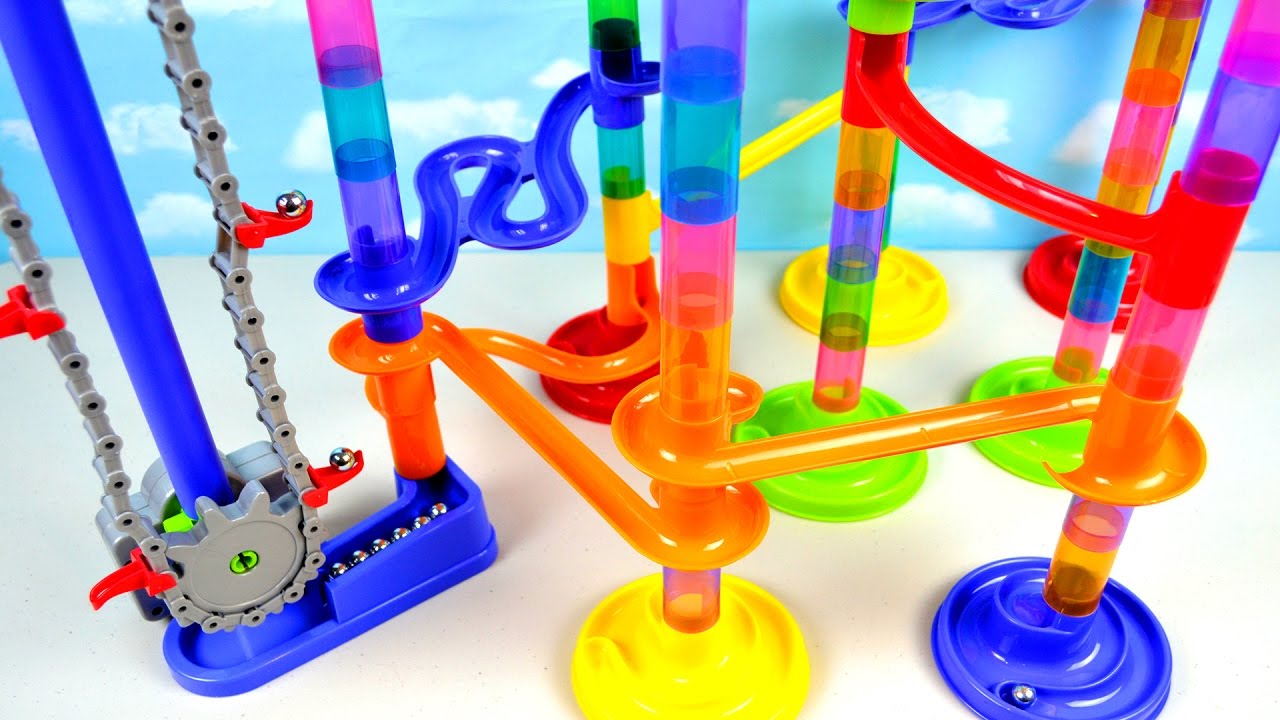 Kids Learning Colors with Imaginarium Motorized Marble Maze Run Race Toy
