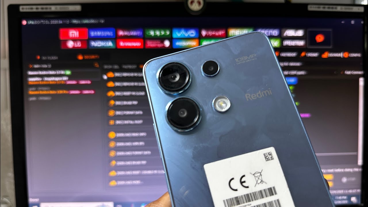 Redmi Note 13 4G Factory rest With Unlock Tool SIDE LOAD Method