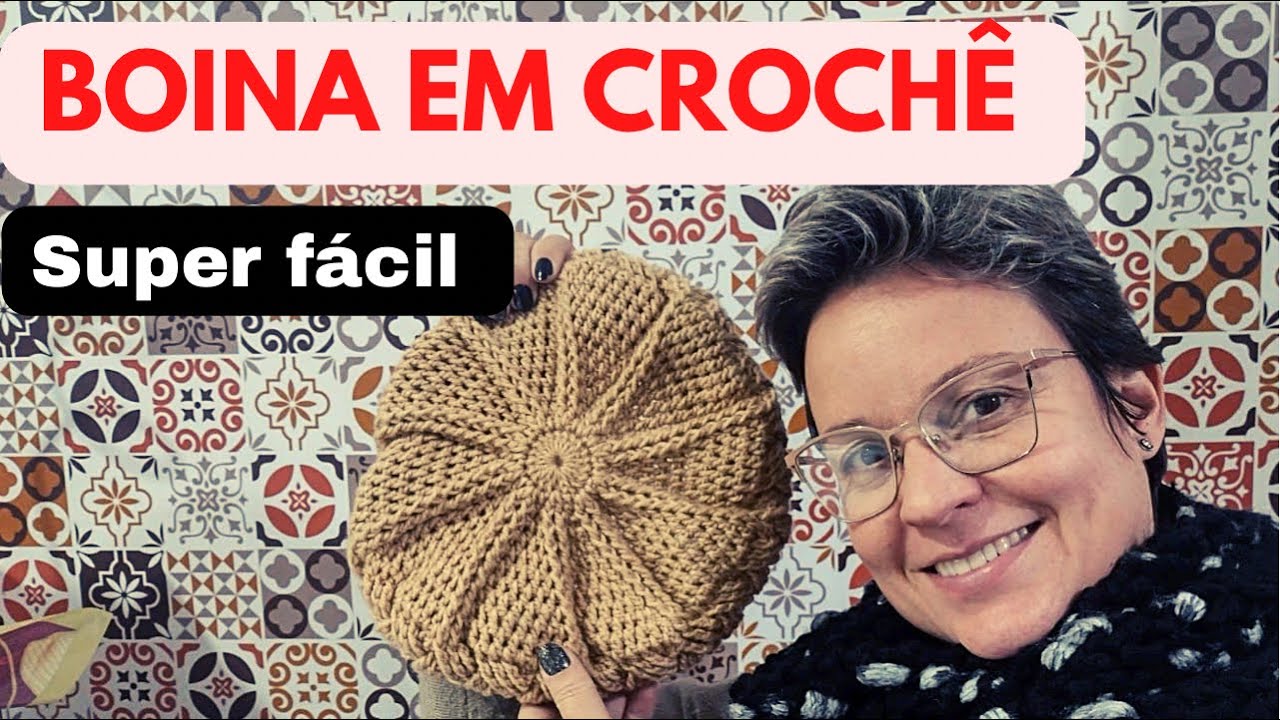 COMO FAZER BOINA ADULTO USANDO QUALQUER FIO #crochet #croche #croche_arteflor