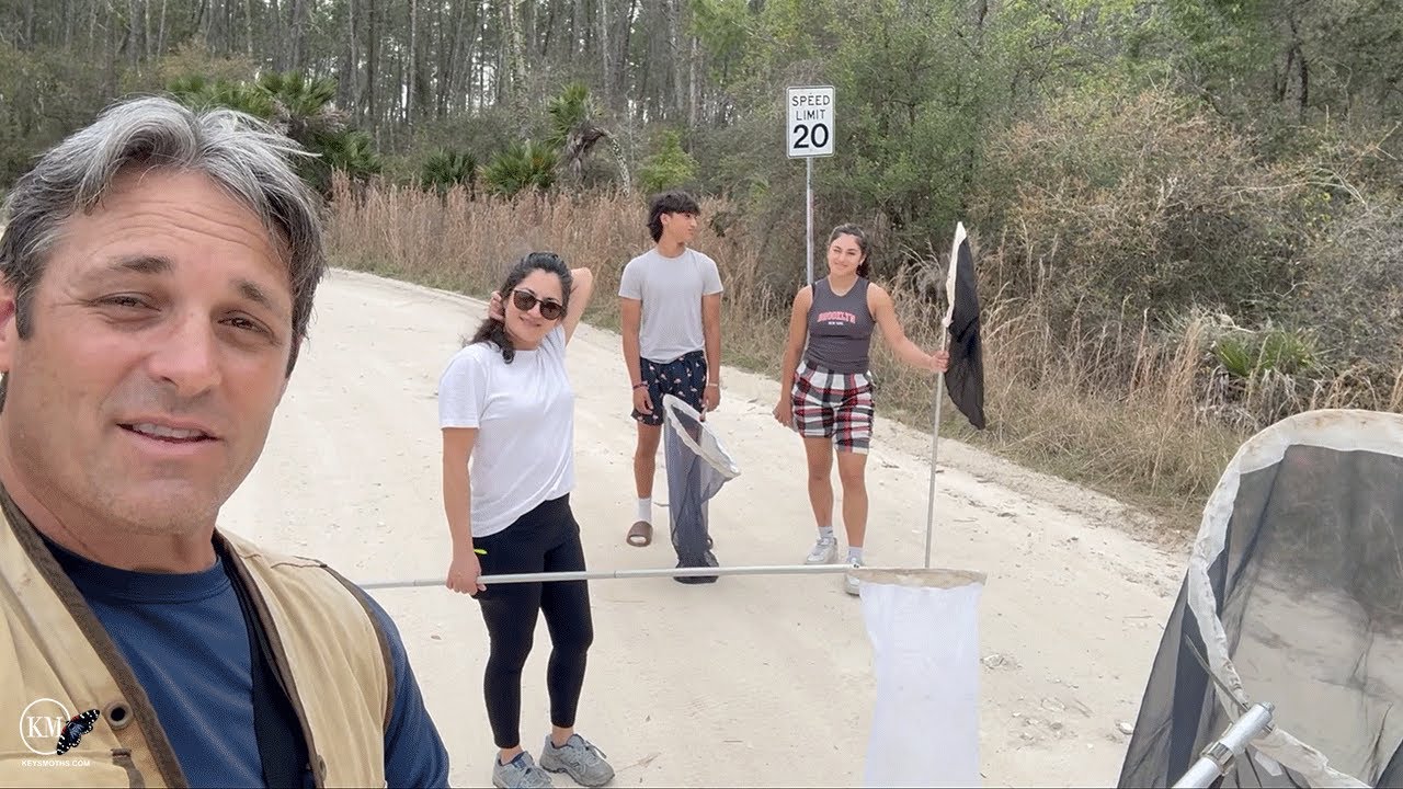 FAMILY BUTTERFLY COLLECTING CENTRAL FLORIDA   FUNNY