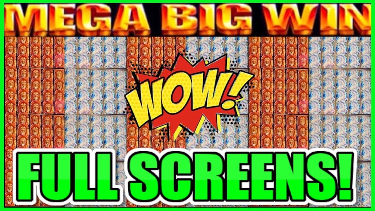 **FULL SCREENS!!!** MEGA WINS!!! KING OF AFRICA / MYSTICAL UNICORN SLOT MACHINE PART 2 