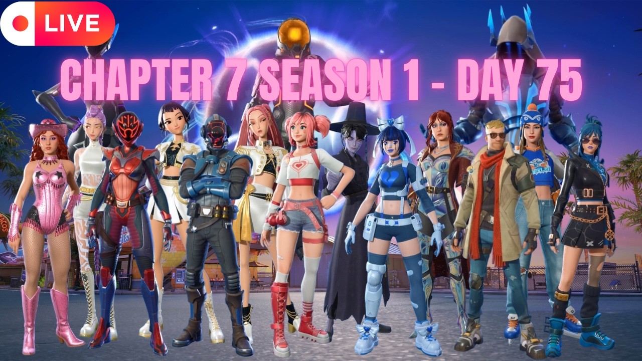 Fortnite Battle Royale Live🔴|Pacific Break| Day 75 |Chapter Seven Season 1|2026|Stream|