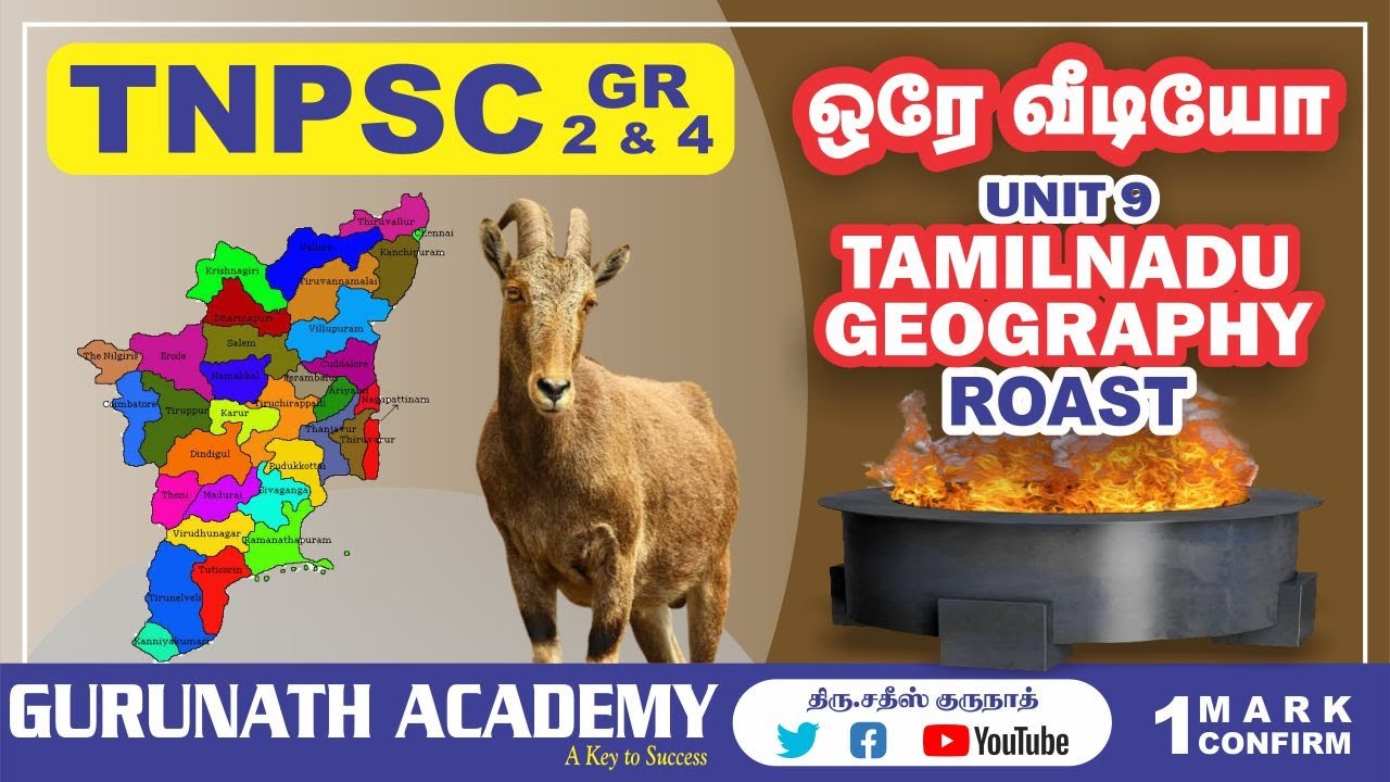 UNIT 9 | PRE CLIMAX | 20 நிமிடத்தில் தமிழக புவியியல்| TNPSC | GURUNATH IAS ACADEMY
