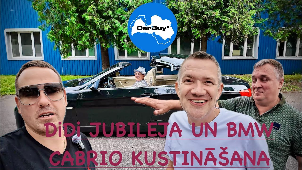 SVEICAM DiDi DZIMŠANASDIENĀ UN KUSTINAM BMW CABRIO