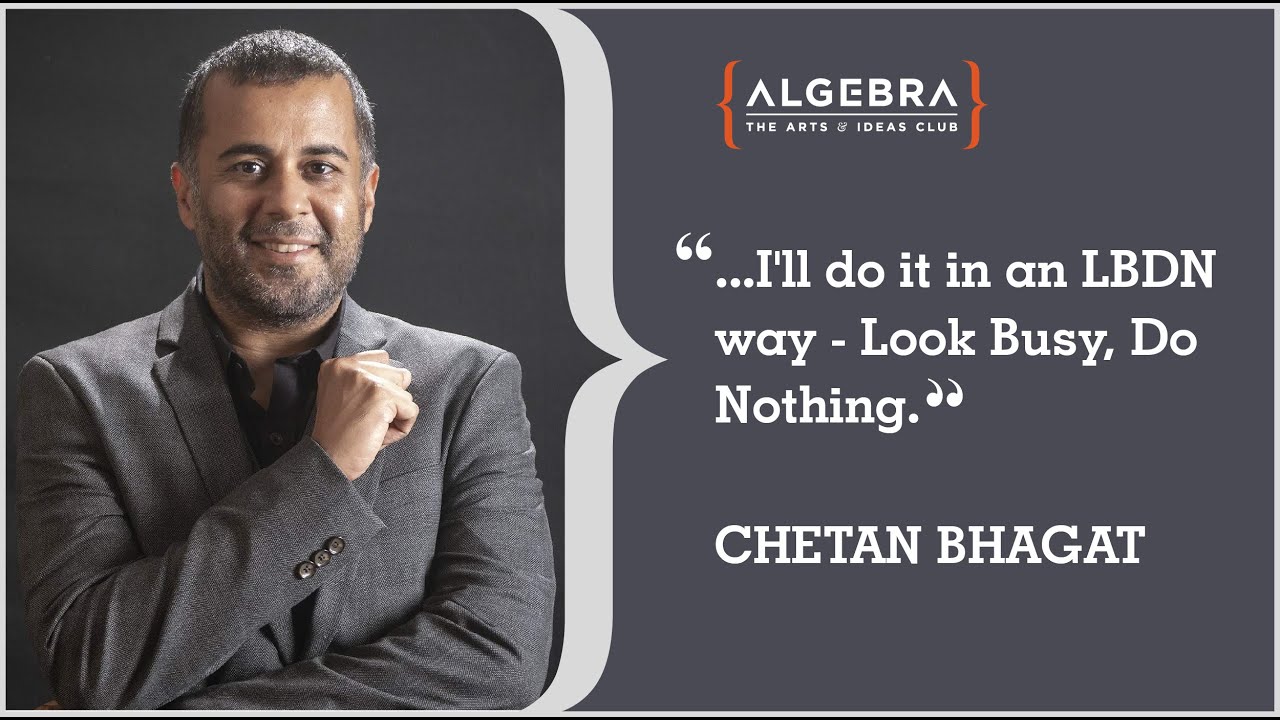 Chetan Bhagat in a candid conversation at Algebra