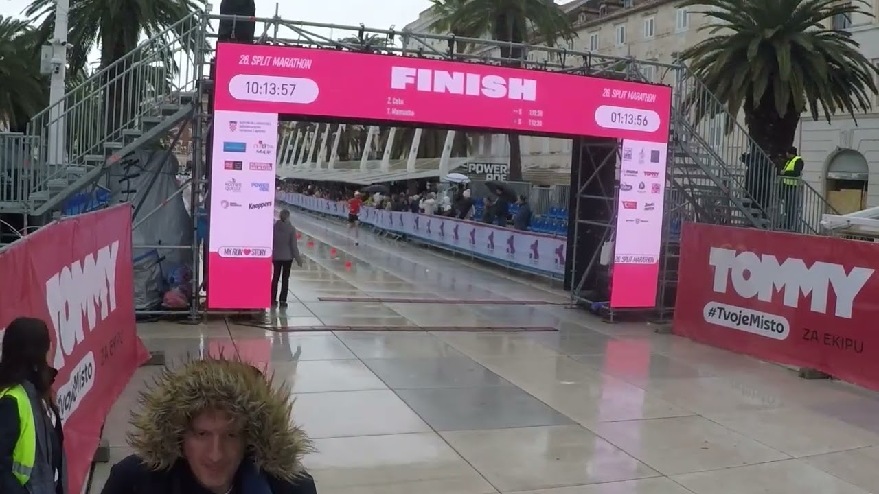 Split Marathon 2026 - finish line