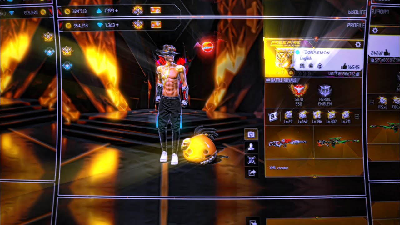 Freefire profile Trend 💝 | New XML | PROFILE TREND | XML + CLIP + CC!| FF TREND |@doraemon_officialx