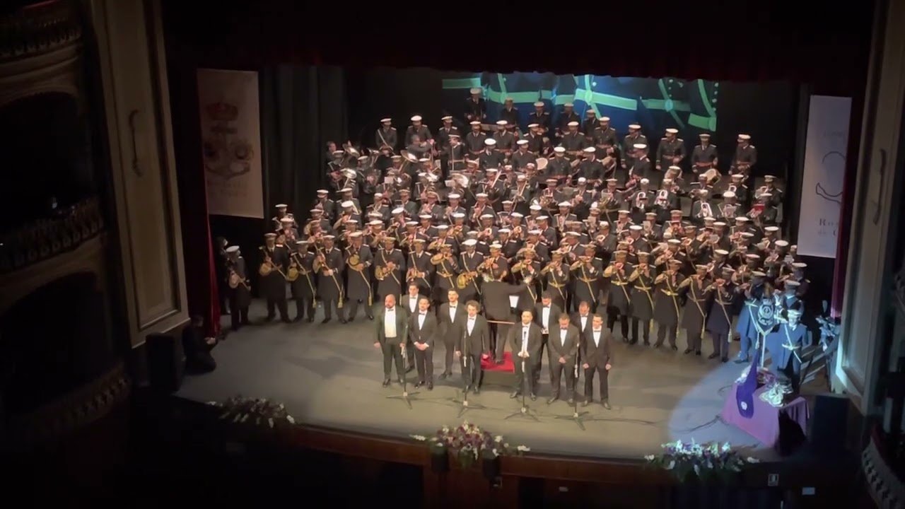 CCTT TRES CAIDAS DE TRIANA CON EL CORO JULIO PARDO. Teatro falla. Aniversario CCTT ROSARIO CADIZ
