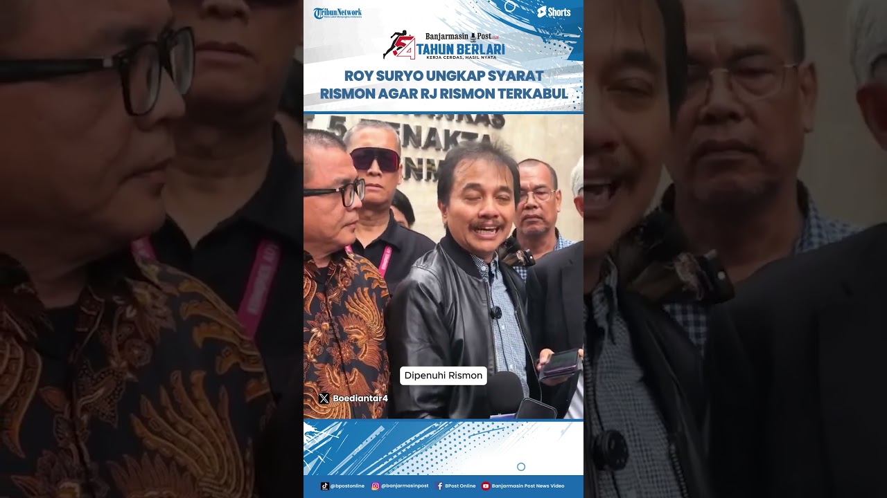 Roy Suryo Klaim Ada Syarat agar RJ Rismon Terkabul: Jadi Saksi Kubu Jokowi di Kasus Ijazah