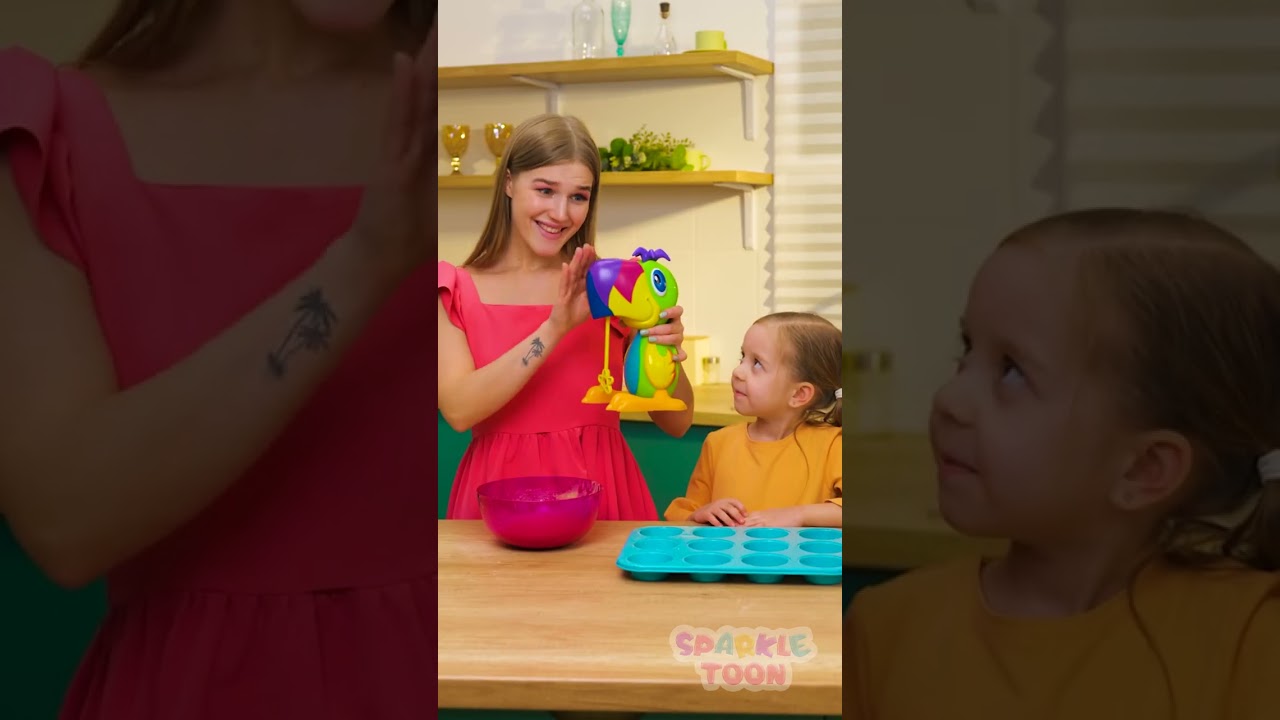 🍰 Fun Baking Time! Easy Mixing Tricks for Little Chefs 🧤 #Kids #Learning #Kids