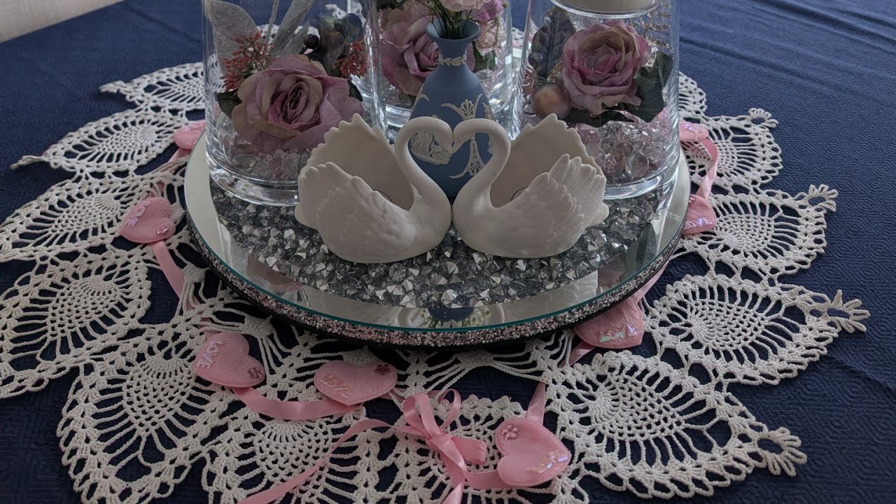 How To Create A Beautiful Centerpiece For Your Valentine's Table!  tablecenterpiece #valentinesideas
