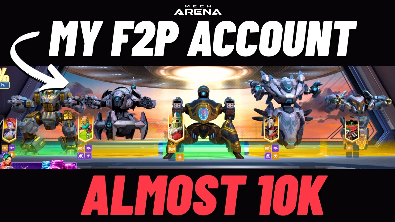 1 год прогресса F2P! 🔥 Обзор моего аккаунта в Mech Arena