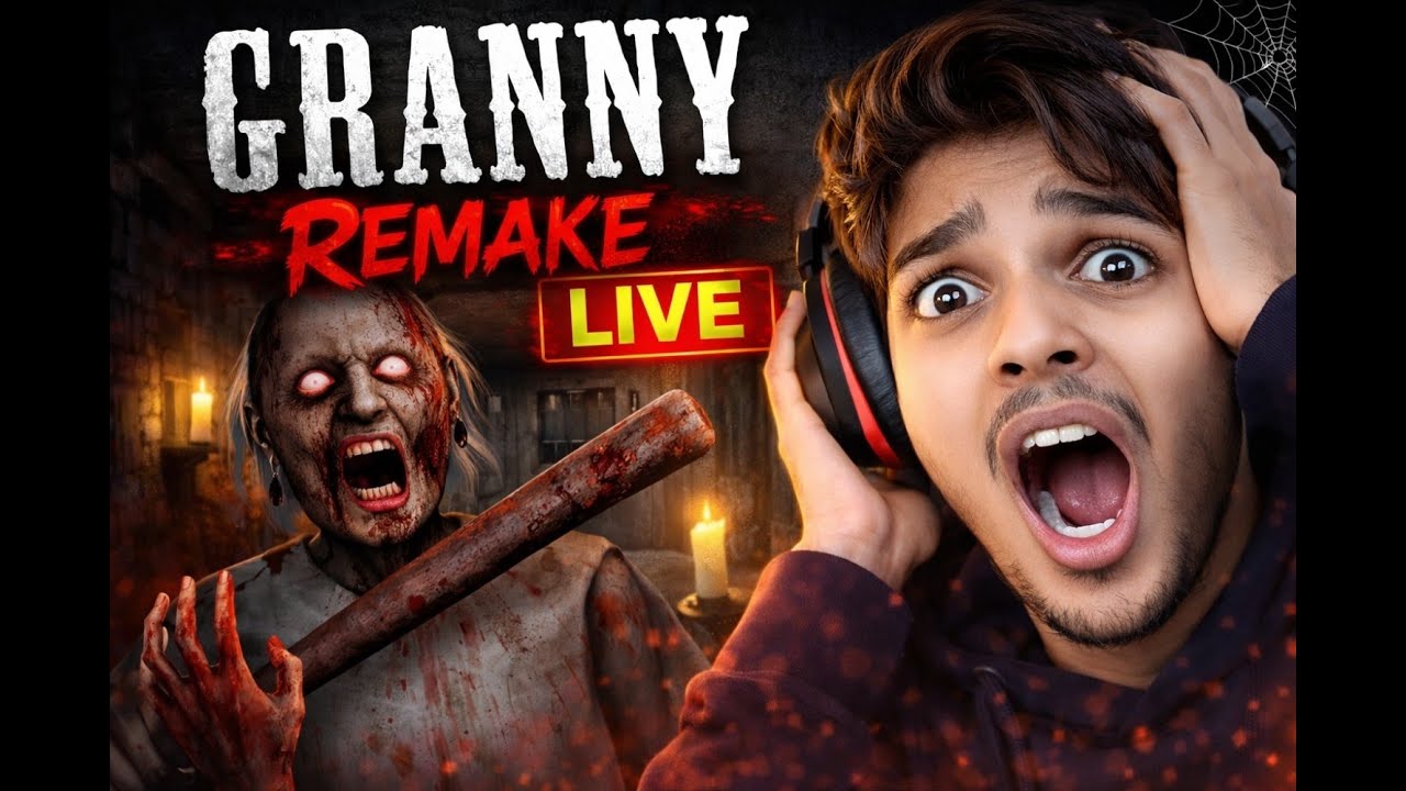 GRANNY REMAKE HORROR LIVE 😱 | Bach Paunga Ya Nahi? | Facecam Live