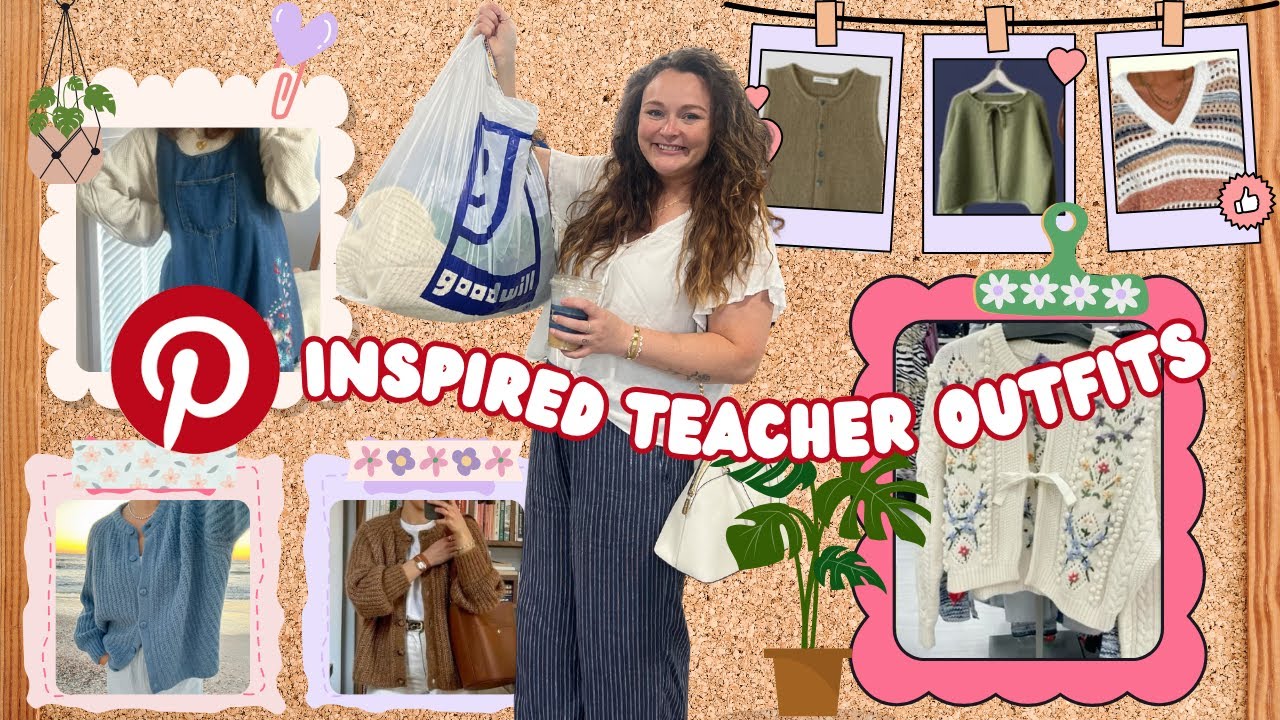 Can I Thrift the Perfect Pinterest Teacher Wardrobe? | Teacher Vlog