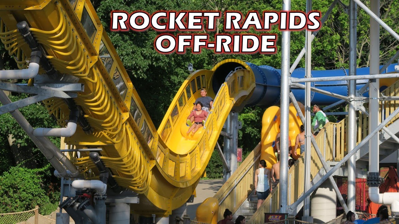 Rocket Rapids Off-Ride, Quassy New-for-2022 ProSlide Water Coaster | Non-Copyright