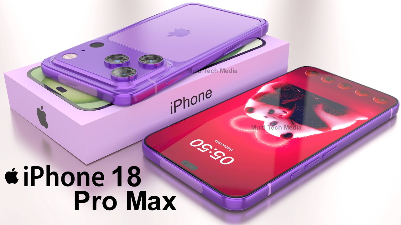 iPhone 18 Pro Max Official Look, Price, 5100mah Battery, Camera, Trailer, Features, Release Date