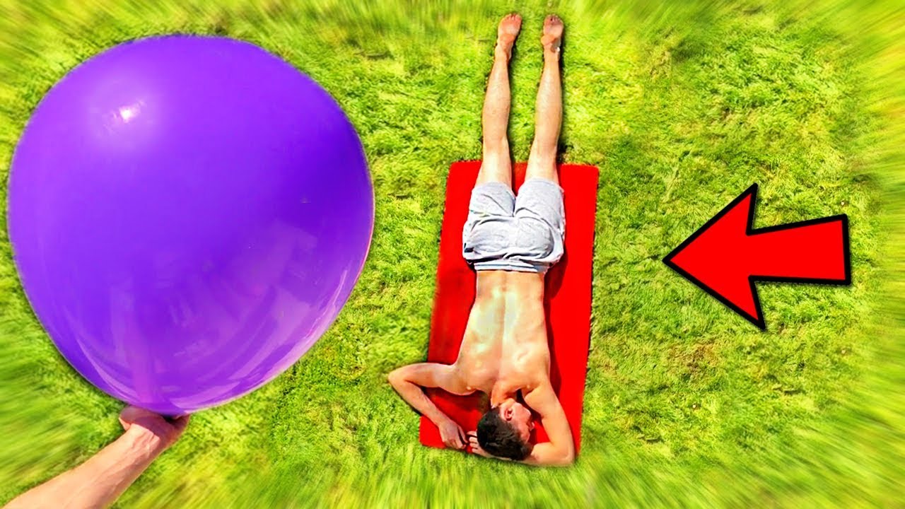 PRANK BALONEM PEŁNYM GLUTA NA WOJANIE! *SZOK* | Slime Prank