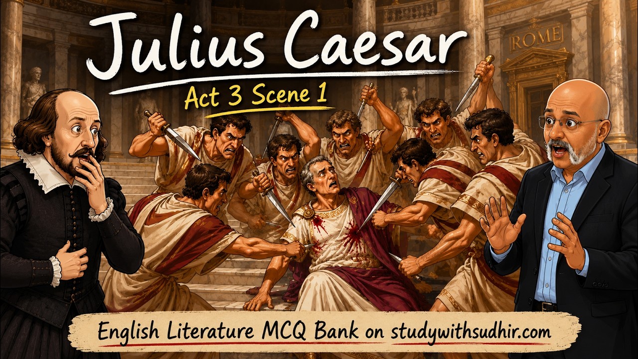 Julius Caesar Act 3 Scene 1 | Explanation in English | The Assassination scene | ICSE Class 10 | SWS