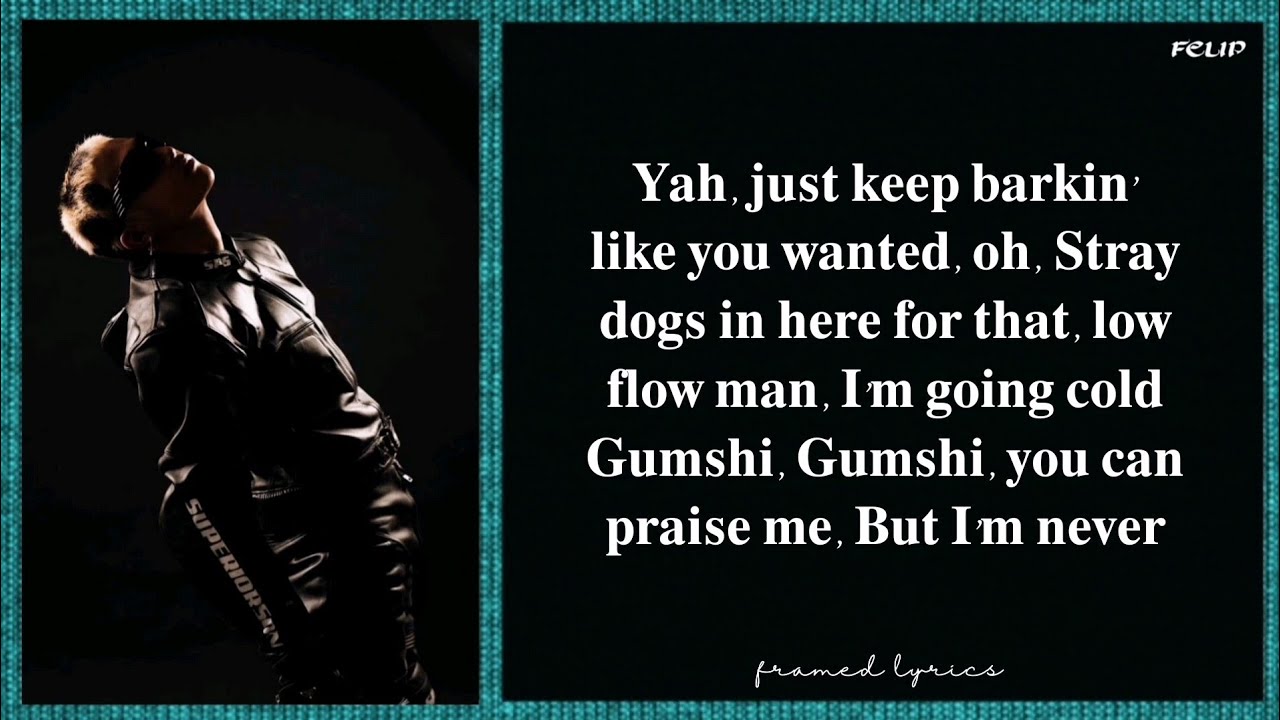 FELIP - STRAYDOGS Lyrics (Framed)