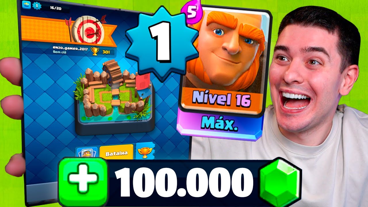 COMPREI 100 MIL GEMAS EM UMA CONTA LEVEL 1!