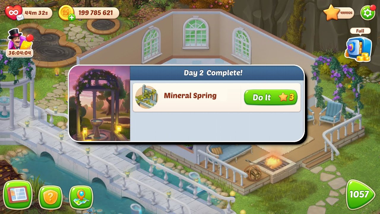 New Area - Mineral Spring Day 2 - Homescapes Mountain Estate (#14) - Android Gameplay