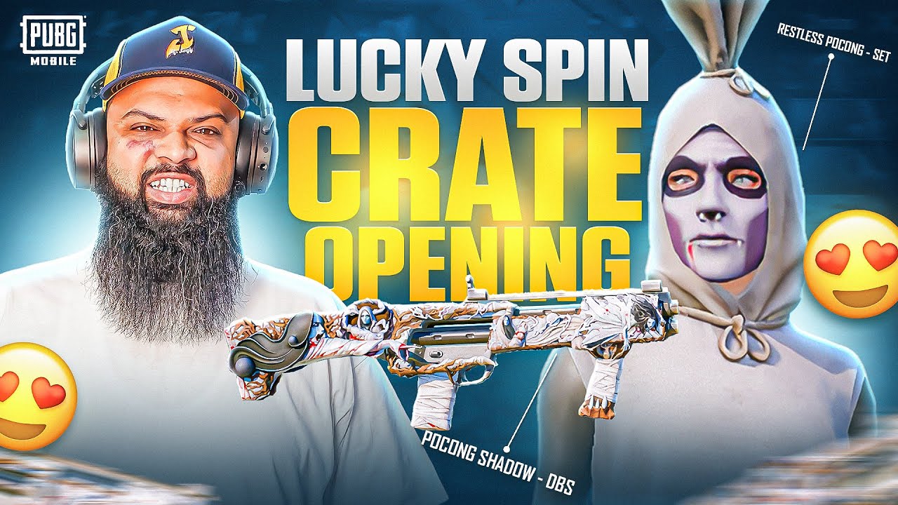 Ghostly Spins the Restless Pocong Set & DBS Skin Madness! 😂👻 PUBG Mobile Crate Opening