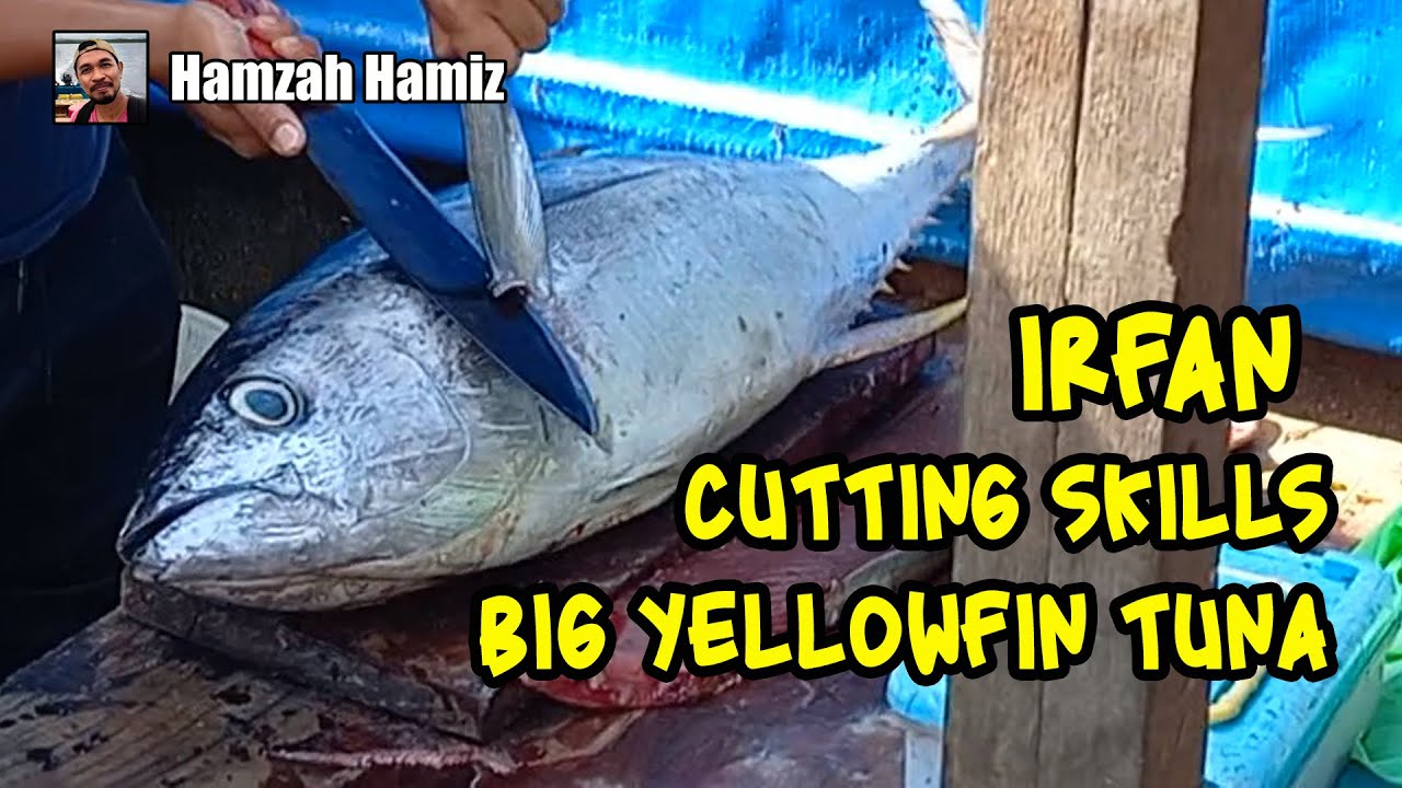 Keterampilan Om Irfan Potong Ikan Tuna Pesanan Hotel Amaris (@HamzahHamiz )