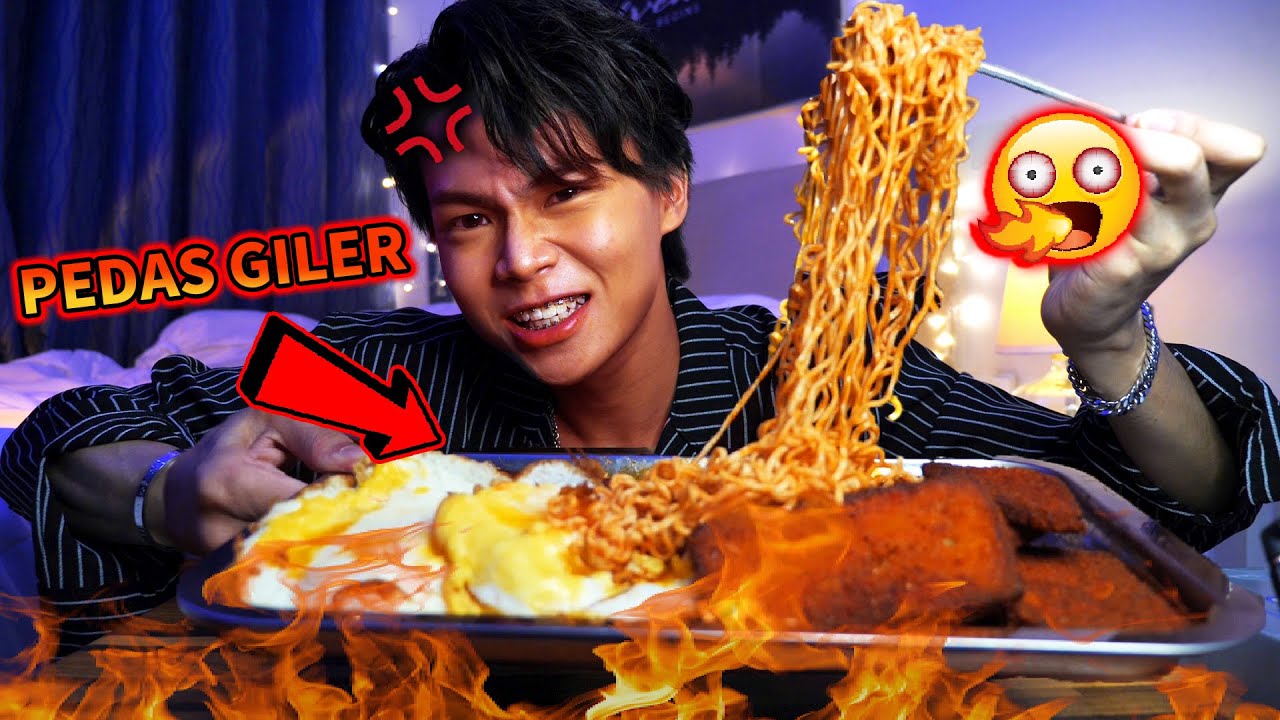 ASMR MUKBANG | 大馬人吃國內最辣的MAGGI PEDAS GILER!!! 辣死了又美味！？