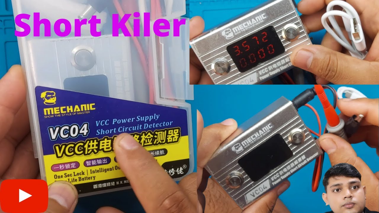 short kiler // Machanic VC04 // Vcc Power Supply // Mobile Short circuit Detector.