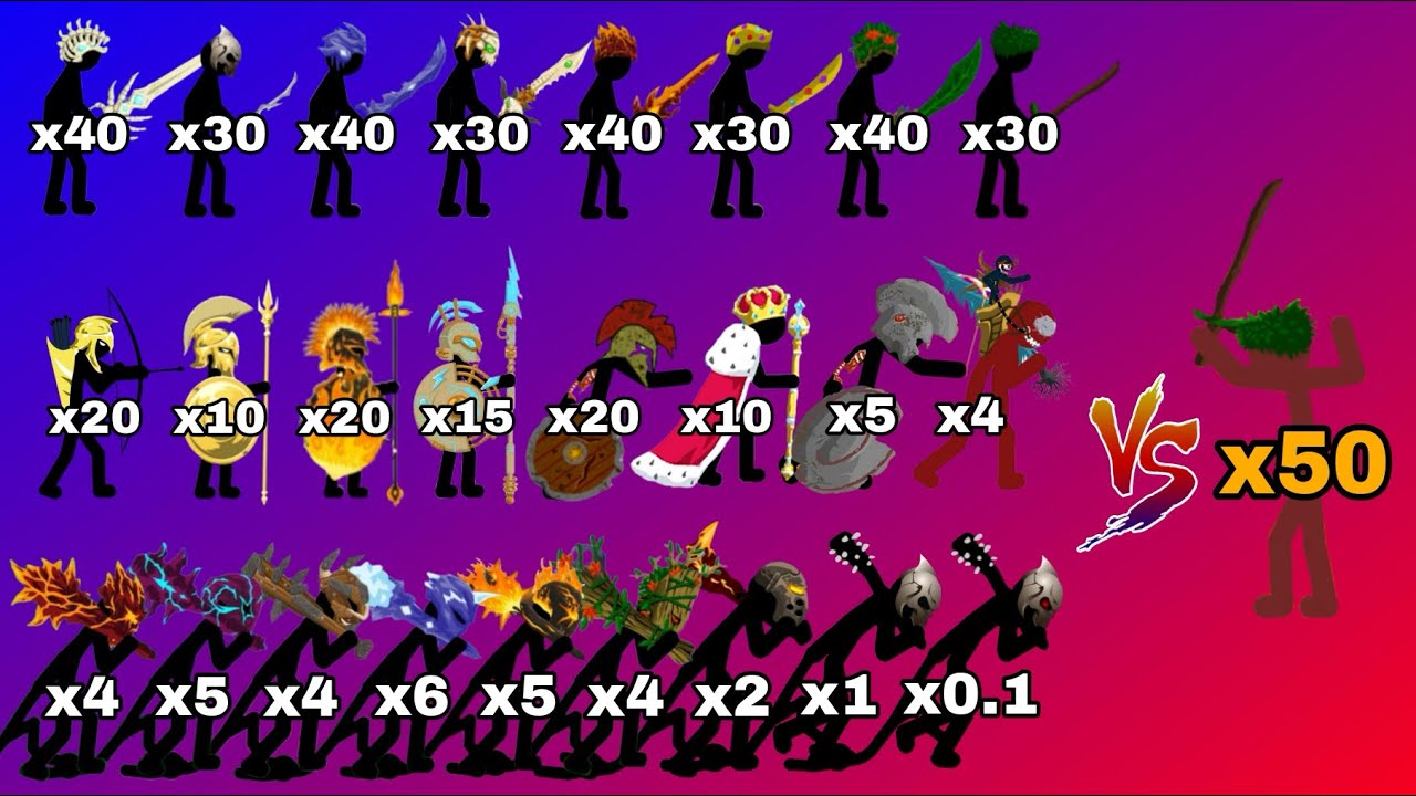 All Stick Figures Can Defeat The Swordwrath General - Stick War Legacy 