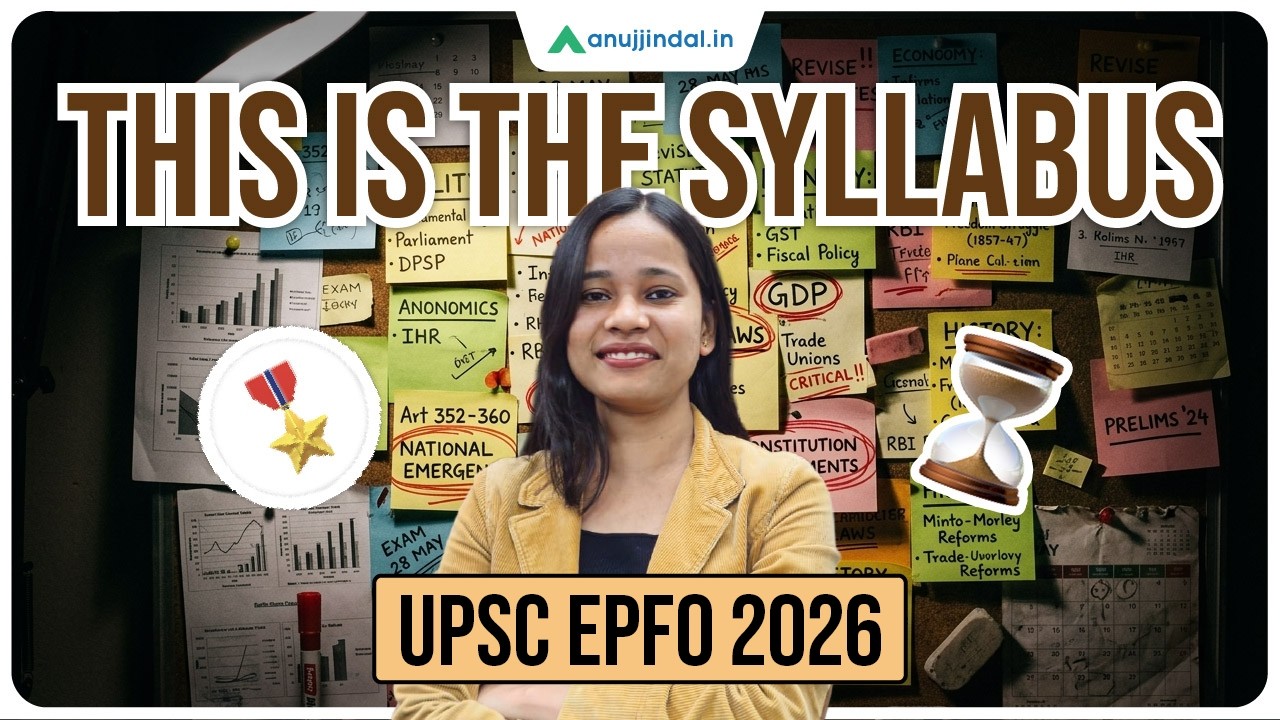 UPSC EPFO 2026: This Syllabus Decides Everything | Anuj Jindal