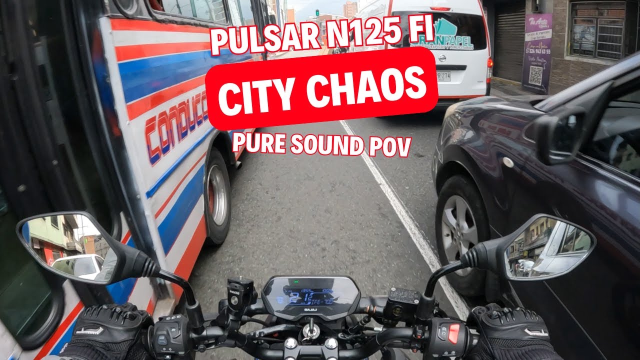 BAJAJ PULSAR N125 FI Pure Sound POV | City Traffic Chaos & Lane Filtering