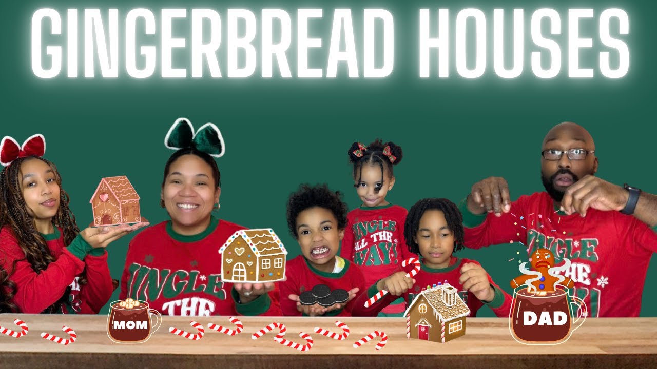 WE MADE GINGERBREAD HOUSES AND THEY WERE....| THE PAGE FAMILY