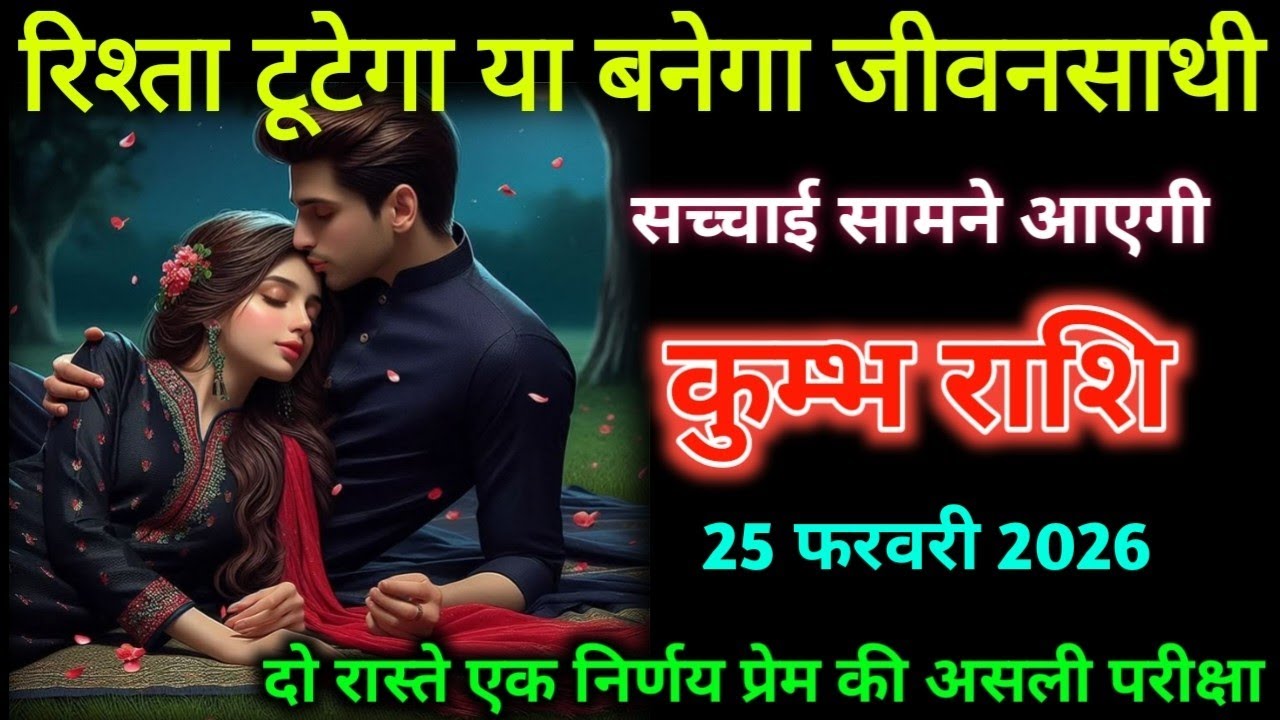 कुम्भ राशि। 24 फरवरी 2026| रिश्ता टूटेगा या बनेगा जीवनसाथी| Kumbh Rashifal |