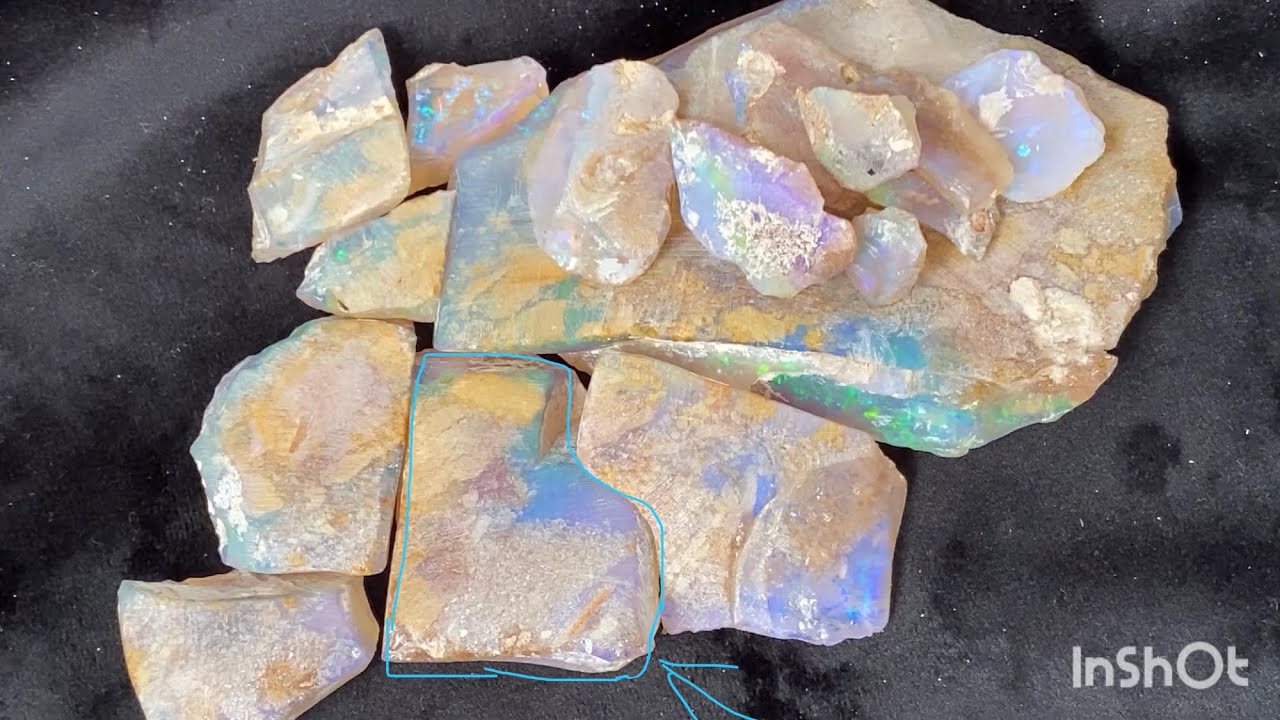 Andamooka crystal/jelly opal carving: the fire within. Pt 1.