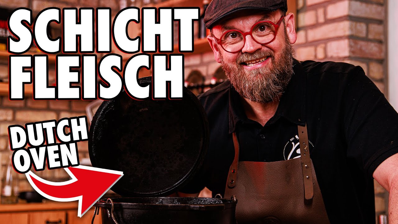 Schichtfleisch im Dutch Oven 🔥🥘 Saftiges Schweinefleisch aus dem Haushaltsofen