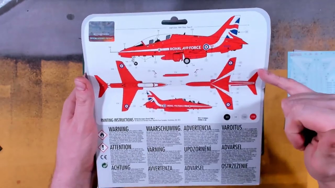 Airfix 1:72 BAE Hawk T1 as Red Arrow XX219