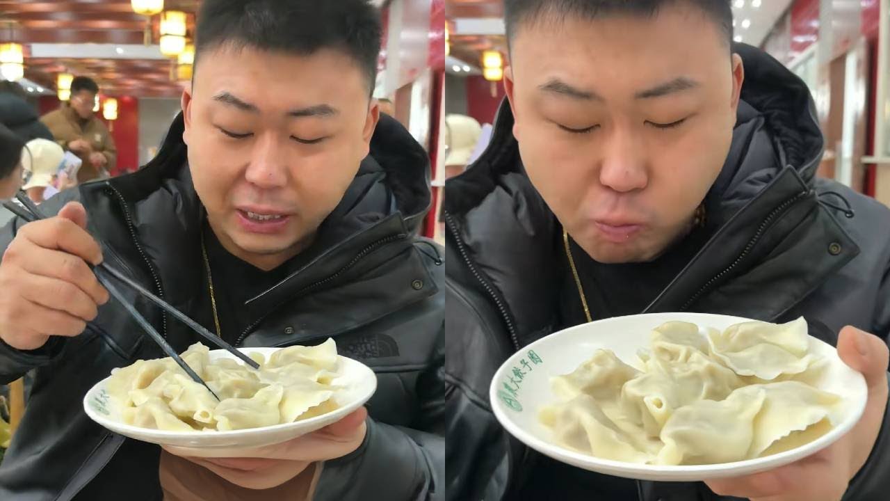 饺子、红肠配酸奶，今天这顿没毛病  #哈尔滨美食 #寻味烟火气