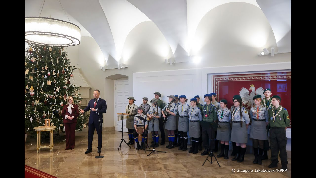 Betlejemskie Światło Pokoju w Pałacu Prezydenckim