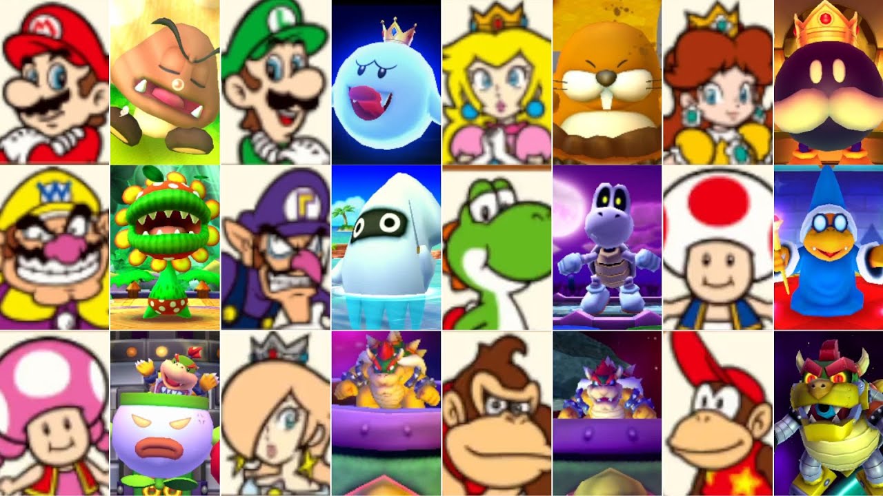 Mario Party Star Rush // All Characters & All Bosses [No Damage]
