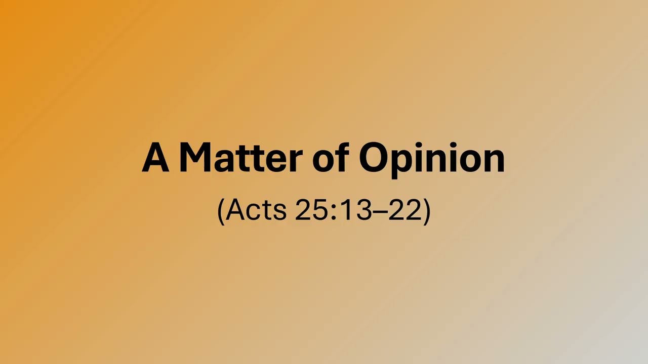 February 15, 2026 A Matter of Opinion