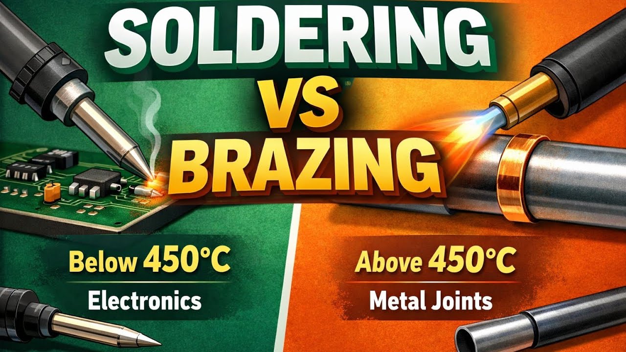 Soldering vs Brazing | Difference Between Soldering and Brazing | Manufacturing Process