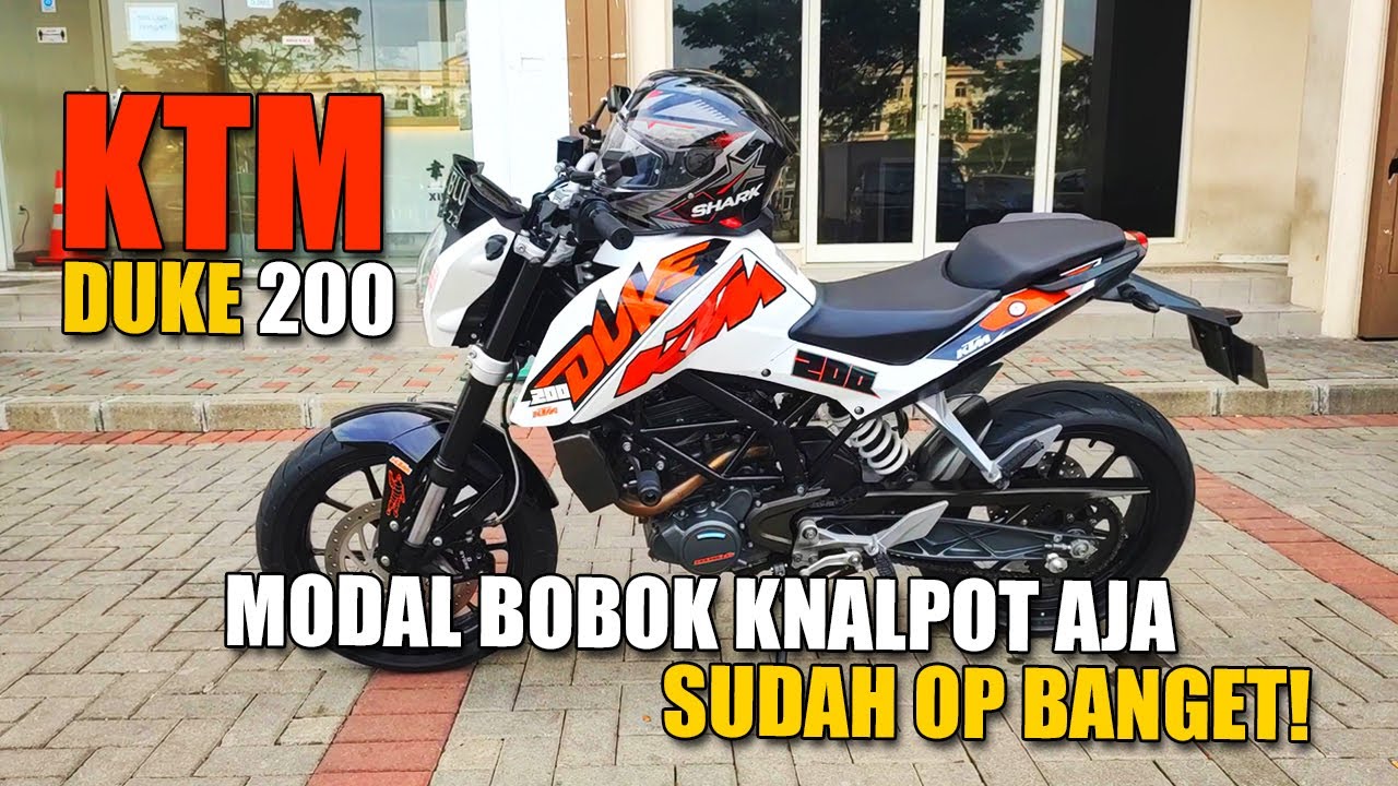 KTM DUKE 200! TERNYATA STANDARNYA AJA SUDAH CIAMIK!